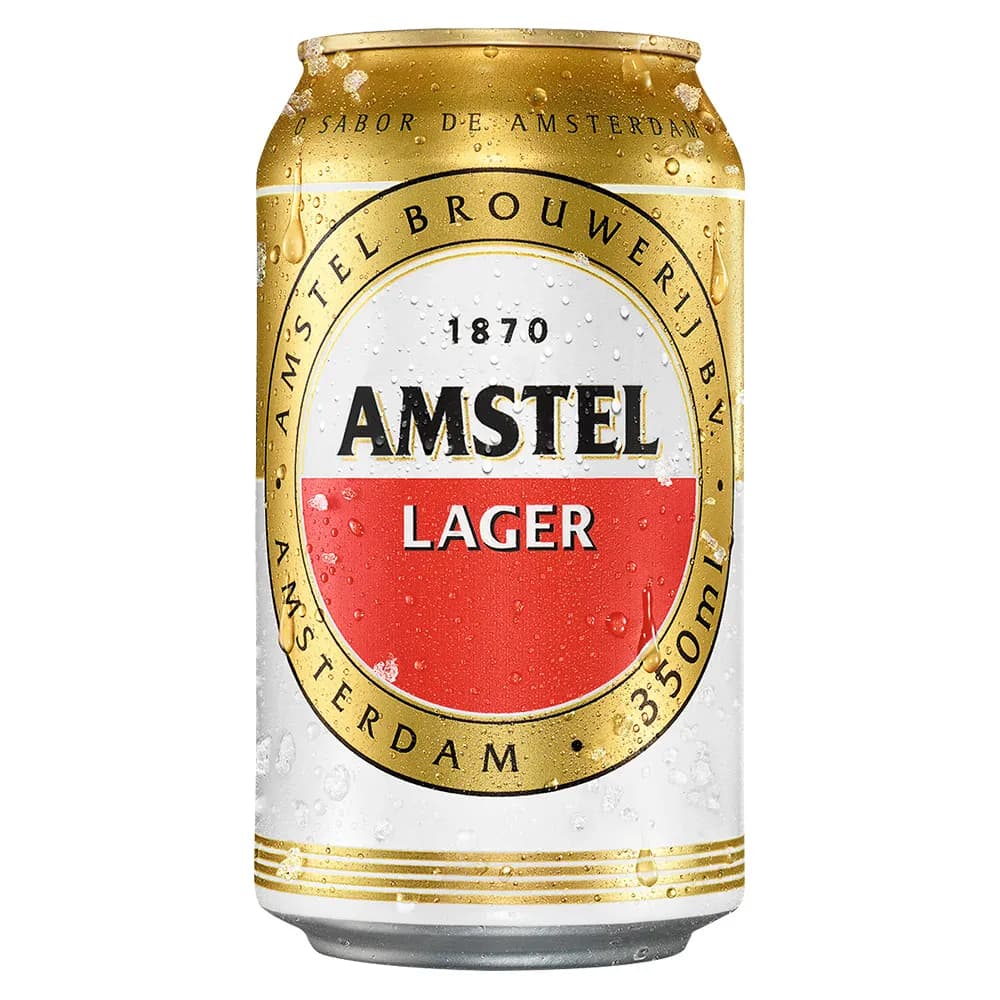 Cerveja Amstel Lager Lata 350ml